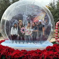 Dôme de tente de Noël gonflable transparent en PVC Songfa, portable pour événements, fêtes, location de cabine photo, aire de jeux