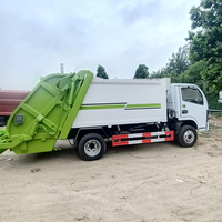 Camion compacteur de déchets diesel 8CBM 4x2, camion de nettoyage de poubelles à compression, norme d'émission Euro 4, 11995 kg, à vendre