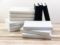 Livres factices décoratifs personnalisés en gros, design de créateur, vierges, pour la décoration intérieure, table basse, en carton rigide, promotionnels