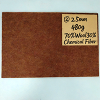 Tissu en feutre non tissé aiguilleté écologique personnalisé, résistant à la déchirure, en rouleau mélangé, pour la protection des surfaces de meubles