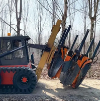 Bêche d'arbre d'excavatrice d'accessoires de boeuf de petit dérapage de lame de la conception Offre Spéciale 4 pour transplanter des arbres