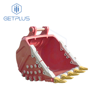 Bucket Excavator dari Alloy Tahan Aus Integral Cast, Bucket Batu Standar Umum untuk Excavator
