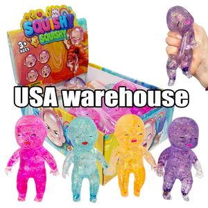 Juguete antiestrés de subida lenta con purpurina, Squishy de bebé de 14 cm, Muñeca de bebé suave y linda Natasha, Regalo divertido para aliviar el estrés - Product Image 4