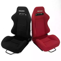 Siège baquet de course universel 2026 en nylon rouge de haute qualité, réglable, en cuir PVC, pour simulateur de véhicule et voiture modifiée