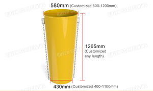 Systèmes de chutes à déchets en plastique pour la construction, montage facile, chute standard - Product Image 2