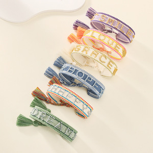 <span class=keywords><strong>Braccialetti</strong></span> Intrecciati in Fibra di Cotone <span class=keywords><strong>Ricamati</strong></span> alla Moda, <span class=keywords><strong>Braccialetti</strong></span> in Tessuto Ricamato, <span class=keywords><strong>Braccialetti</strong></span> Personalizzati con Logo, <span class=keywords><strong>Braccialetti</strong></span> alla Moda - Product Image 2