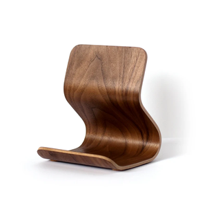 Soporte moderno para tableta Soporte para iPad de madera contrachapada doblada sostenible Soporte minimalista para libro de cocina - Product Image 3