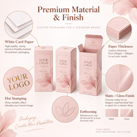 Boîte d'emballage en carton personnalisée de luxe pour cosmétiques et parfums, avec impression de fleurs roses et estampage doré, pour flacon de parfum de 50 ml, OEM ODM