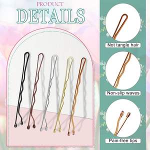 JOYFFO - 250 Horquillas para el Cabello en Colores Variados, Horquillas Metálicas de Primera Calidad, Ideales para Todo Tipo de Cabello, Bonita Caja para Niñas y Mujeres - Product Image 3