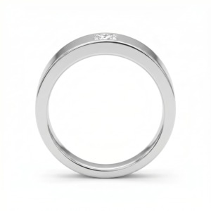 <span class=keywords><strong>Bague</strong></span> <span class=keywords><strong>solitaire</strong></span> classique pour homme en or 18 carats avec <span class=keywords><strong>diamant</strong></span> de laboratoire taille <span class=keywords><strong>princesse</strong></span>, couleur D VVS2, <span class=keywords><strong>diamant</strong></span> synthétique CVD certifié IGI, qualité supérieure - Product Image 3