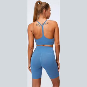Soutien-gorge de sport personnalisé pour femme, taille élastique unie, coupe ajustée, séchage rapide, écologique, pour gym et yoga - Product Image 1