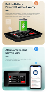 Novedad 2026 Kooyii Sistema de Alarma de Seguridad para el Hogar Inteligente con Pantalla Táctil de 4.5 Pulgadas y WiFi 4G, Sistema de Alarma Antirrobo con Alerta en Tiempo Real - Product Image 5