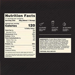 Integratori di guadagno di peso per palestra di Sport sportivi biologici senza zucchero per il <span class=keywords><strong>Bodybuilding</strong></span> massa Gainer proteine del siero di latte in polvere - Product Image 2