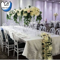 YOUYIZUO Présentoir en acrylique transparent, support central, décorations pour mariage et fête, support à gâteau d'anniversaire et de mariage, support à fleurs