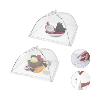 Cubierta de malla plegable para alimentos de cocina, tipo paraguas, antimosquitos, transpirable, a prueba de insectos, para proteger verduras y frutas, utensilio de protección alimentaria - Product Image 1