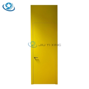 Jiuyixing – Panneau de porte de chambre et panneau supérieur en WPC pur, étanche et anti-poussière, avec revêtement en film <span class=keywords><strong>PVC</strong></span>, pour le marché saoudien – Prix abordable - Product Image 6