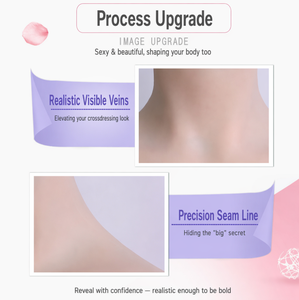 Prothèse mammaire en <span class=keywords><strong>silicone</strong></span> demi-corps avec <span class=keywords><strong>bras</strong></span> intégrés, toucher réaliste, <span class=keywords><strong>faux</strong></span> seins pour cosplay, travesti, drag queen - Product Image 5