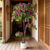 Dekorasi Ruangan Bunga Bougainvillea Buatan, Bunga Palsu, Pot Bonsai, Rangkaian Bunga untuk Dekorasi Acara Pernikahan