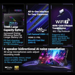 Portátiles <span class=keywords><strong>ROG</strong></span> Flow Z13 Nuevos, Ordenadores Portátiles para Juegos de 13.4 Pulgadas, 2.5K, 180Hz, Pantalla Táctil, Escritura a Mano, Tableta Windows - Product Image 5