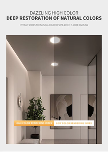 Regolabile 15W/18W luce del pannello <span class=keywords><strong>a</strong></span> <span class=keywords><strong>LED</strong></span> moderno <span class=keywords><strong>soffitto</strong></span> da incasso con corpo in alluminio IP44 CE/UL/ISO certificato prezzo di fabbrica - Product Image 4