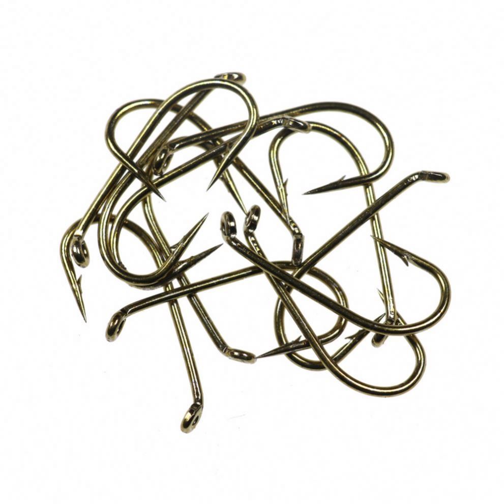 25 Ami Da Pesca In Acciaio Inox Lucky Joes Modello 34007 Misura 9/0 Per Salmone Tarpon Esche