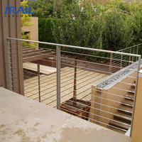 Kit de garde-corps en câble en acier inoxydable 316 pour balcon extérieur, systèmes de garde-corps en fil métallique avec outil de sertissage, design moderne pour escaliers
