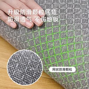 Tapis de salon uni antidérapant en fibre de polyester, tapis de sol carré pour salon, chambre à coucher - Product Image 1