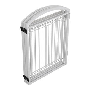 Recinto per Cani da Interno - Plastica Ecologica, Motivo Solido, Chiusura a Bottone, Sicuro e Resistente, 32 Pollici, 6 Pannelli per Cani Piccoli e Medi - Product Image 3