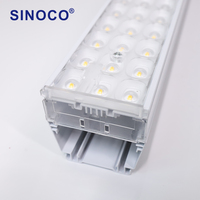 Luminaire linéaire LED High Bay à haute luminosité, garantie 5 ans, IP20, 60W, pour entrepôt, montage au plafond suspendu