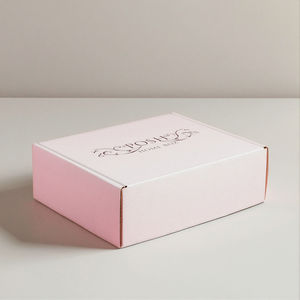 กล่องของขวัญกระดาษลูกฟูกแบบกำหนดเองพร้อมฝาปิดสำหรับส่งไปรษณีย์และของขวัญ เคลือบด้าน บรรจุภัณฑ์กระดาษไปรษณีย์สำหรับครีมบำรุงผิวหน้า - Product Image 2