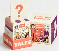 Cartes de conversation personnalisées en papier pour couples avec boîte de rangement et guide pour les soirées romantiques - Jeu amusant pour toute la famille