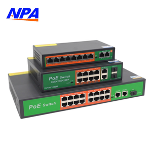 ANPA 8 16 <strong>Ports</strong> Unmanaged Gigabit <strong>POE</strong> <strong>Switch</strong> SFP 10/100M V-LAN Network <strong>Ethernet</strong> <strong>Poe</strong> <strong>Switch</strong> 48v For Hikvision Ip Camera Stock - Product Image 1