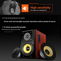 Haut-parleurs d'étagère FAV-7 FiiO actifs haute fidélité, système audio audiophile, audio haute résolution, trois voies, en bois