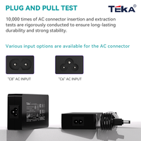 Adaptor Daya Meja Universal 120W Pengisi Daya USB Multi Port Output Dapat Disesuaikan 8V 59V untuk CCTV Router Laptop Monitor