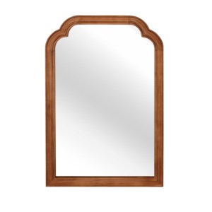 Solid Wood <b>Frame</b> Rounded Corner Decorative Mirror 20x30 Inches For Bedroom Bathroom Living Room Entryway - Product Image 5