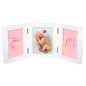 婴儿手印相框套件 Keepsake 宠物爪子打印相框新生婴儿足迹