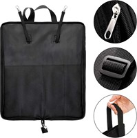 Échantillon gratuit Sac de transport portable pour baguettes de batterie et maillets avec crochets de suspension pour batteur