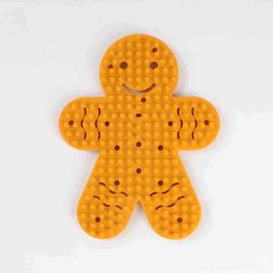 ของเล่นเสริมพัฒนาการเด็กทำมือ ชุดของเล่นคลายเครียดธีมคริสต์มาส ตุ๊กตาขนมปังขิง บอร์ดกิจกรรมสัมผัสซิลิโคน - Product Image 4