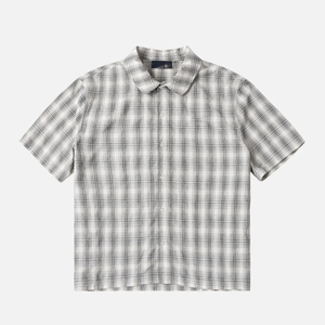 Chemises à carreaux personnalisées de haute qualité, imprimées pour l'été, 100% coton popeline, décontractées, surdimensionnées, vintage, manches courtes, boutonnées - Product Image 2