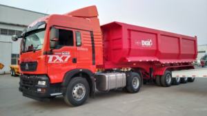 Semi-remorque benne basculante hydraulique robuste à 3, 4 ou 5 essieux, capacité 40, 50 ou 60 mètres cubes - Product Image 5