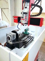 Semi-cerrado pesado de estructura de acero de molde de metal cnc router 3 ejes de la máquina de fresado cnc CA-4040 CA-6060