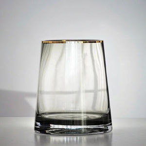 कस्टम लक्जरी टी-आकार सोना पेंट ग्लास वेस आधुनिक नवर्डिक शैली घर सजावटी हाथ पार्टी शादी के क्रिसमस के लिए 30 सेमी. - Product Image 3