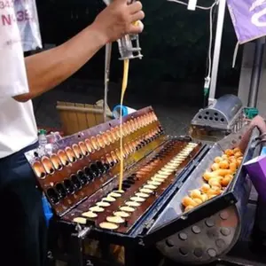 Mini máquina rotativa de Gas para hacer pasteles, máquina rotativa de Castella para bebés