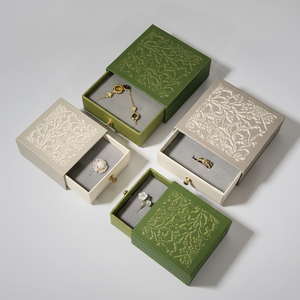 Caja de Regalo para Joyería de Alta Gama, con Cajón Extraíble de Doble Cara, Logotipo Personalizado, Empaque Moderno, Retro y de Lujo - Product Image 5