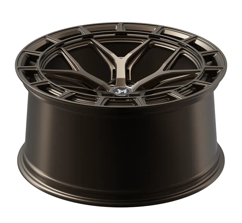 Custom color 17 18 19 20 21 22 23 24 26 inch matt bronze / brush aluminum 5x112 monoblock deep alloy concave forged wheels rims