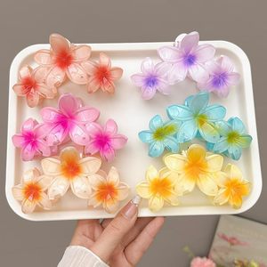 10cm Wholesale Resin Acrylic <b>Flower</b> Hair Claw Clips <b>Sweet</b> Fashion Daily Decorative Hair Accessories for Women Independence Day - Product Image 6