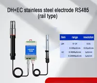 Analyseur de qualité de l'eau pour objets connectés, sonde pH agricole 2-en-1 en acier inoxydable, testeur d'eau avec précision de 0,03 pH (1,5 %)