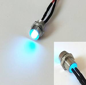 Indicateur de coque métallique à <span class=keywords><strong>Diode</strong></span> Led, lot de 2 pièces, 8mm, <span class=keywords><strong>Diode</strong></span> Led pré-<span class=keywords><strong>fil</strong></span>ées, 12V 24V 5MM, lampe de <span class=keywords><strong>pilote</strong></span> flottante, pour voiture, bateau, moto - Product Image 5