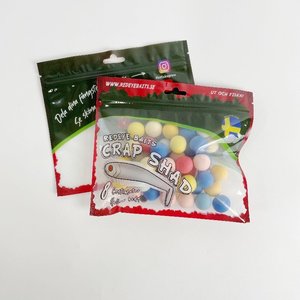 Resealable Zipper Euro Hole Fish Lure Bag Packaging Pouch Customized Soft Plastic Bait Bags for Fishing - Product Image 3