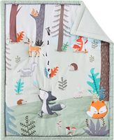 Couette pour bébé et tout-petit sur le thème des animaux Beeweed, couverture de lit pour berceau, couverture de lit pour chambre d'enfant, polyester 84x107cm, animaux de la forêt